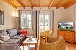 Wohnzimmer - Ferienpark Seepferdchen, Haus Usedom 18d - Top-Hundeurlaub
