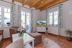 Wohnzimmer - Ferienpark Seepferdchen, Haus Usedom 17d - Top-Hundeurlaub