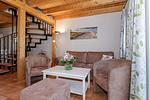 Wohnzimmer - Ferienpark Seepferdchen, Haus Usedom 17d - Top-Hundeurlaub