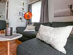 Wohnzimmer - Ferienpark Seepferdchen, Haus Zingst 19a - Top-Hundeurlaub