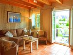 Wohnzimmer - Ferienpark Seepferdchen, Haus Usedom 18c - Top-Hundeurlaub
