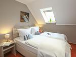 Schlafzimmer - Ferienpark Seepferdchen, Haus Usedom 26a - Top-Hundeurlaub