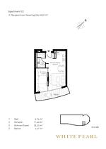 Grundriss - Luxusapartment mit Balkon 2.02 - Top-Hundeurlaub