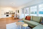 Wohnzimmer - Apartment am Deich 02 - Top-Hundeurlaub
