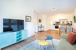 Wohnzimmer - Apartment am Deich 02 - Top-Hundeurlaub