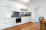Küche / Küchenzeile - Apartment am Deich 02 - Top-Hundeurlaub