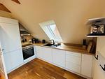 Küche / Küchenzeile - Ferienwohnung Hafenblick - Top-Hundeurlaub