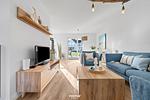Wohnzimmer - Ferienwohnung Knuts Koje Olpenitz - Top-Hundeurlaub