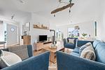 Wohnzimmer - Ferienwohnung Knuts Koje Olpenitz - Top-Hundeurlaub