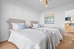 Schlafzimmer - Ferienwohnung Knuts Koje Olpenitz - Top-Hundeurlaub