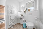 Badezimmer - Ferienwohnung Knuts Koje Olpenitz - Top-Hundeurlaub