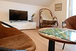 Wohnzimmer - Apartment Bergblick 7/6 OG mit Balkon - Top-Hundeurlaub