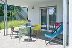 Terrasse - Apartment 7/7 EG barrierefrei - überdachte Terrasse - Top-Hundeurlaub