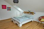 Schlafzimmer - Apartment 7/8 DG mit Bergblick - Top-Hundeurlaub