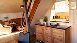 Blick in die Küche und ins Wohnzimmer - Wildgans 133 - Top-Hundeurlaub