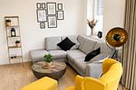Wohnzimmer - Ferienhaus Leo - Top-Hundeurlaub