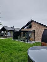 Modernes Haus mit Glasveranda - Ferienhaus Brandungsperle - Top-Hundeurlaub