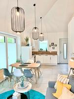 Wohnzimmer - Ferienhaus Moewe - Top-Hundeurlaub