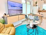 Wohnzimmer - Ferienhaus Moewe - Top-Hundeurlaub