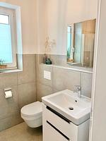Badezimmer - Ferienhaus Moewe - Top-Hundeurlaub