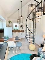 Wohnzimmer - Ferienhaus Moewe - Top-Hundeurlaub