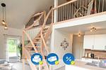 Wohnzimmer - Ferienhaus Strandhuesken - Top-Hundeurlaub
