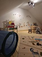 Spielzimmer mit Tiermotiven und Spielzeug - Ferienhaus Kiebitz - Top-Hundeurlaub