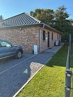 Fassade / Eingang - Ferienhaus Kiebitz - Top-Hundeurlaub