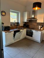 Küche / Küchenzeile - Ferienhaus Kiebitz - Top-Hundeurlaub