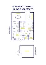 Grundriss - Ferienhaus Kiebitz - Top-Hundeurlaub