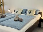 Bett - Ferienwohnung Watten Perle - Top-Hundeurlaub