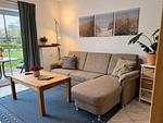 Wohnzimmer - Ferienwohnung Watten Perle - Top-Hundeurlaub