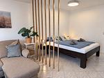 Wohnzimmer - Ferienwohnung Watten Perle - Top-Hundeurlaub