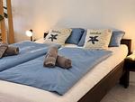 Schlafzimmer - Ferienwohnung Watten Perle - Top-Hundeurlaub
