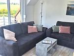 Wohnzimmer - Ferienwohnung Robbe - Top-Hundeurlaub