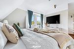 Schlafzimmer - Ferienhaus Villa Meerzeit Büsum - Top-Hundeurlaub