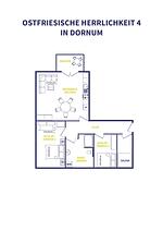 Grundriss - Ostfriesische Herrlichkeit 4 - Top-Hundeurlaub