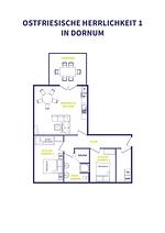 Grundriss - Ostfriesische Herrlichkeit 1 - Top-Hundeurlaub