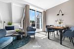Wohnzimmer - Ferienwohnung TheViewA15 Mole 15 Dagebüll - Top-Hundeurlaub