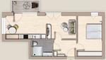 Grundriss - Ferienwohnung TheViewA15 Mole 15 Dagebüll - Top-Hundeurlaub