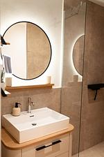 Badezimmer - Ferienwohnung TheViewA15 Mole 15 Dagebüll - Top-Hundeurlaub