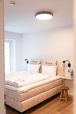 Schlafzimmer - Ferienwohnung TheViewA15 Mole 15 Dagebüll - Top-Hundeurlaub