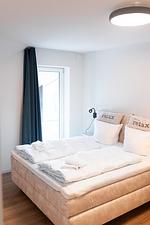 Schlafzimmer - Ferienwohnung TheViewA15 Mole 15 Dagebüll - Top-Hundeurlaub