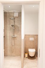 Badezimmer - Ferienwohnung TheViewA15 Mole 15 Dagebüll - Top-Hundeurlaub