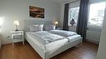 Schlafzimmer 1 - Heugulf Ferienwohnung im Landlust Osterwarf - Top-Hundeurlaub