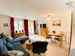 Wohnzimmer - Ferienwohnung Appartement Seemöwe - Top-Hundeurlaub