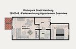 Grundriss - Ferienwohnung Appartement Seemöwe - Top-Hundeurlaub