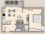 Grundriss - Ferienwohnung TheViewB15 Dagebüll - Top-Hundeurlaub