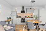 Küche / Küchenzeile - Ferienwohnung TheViewB11 Meerblick Dagebüll - Top-Hundeurlaub