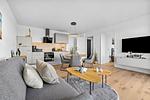 Wohnzimmer - Ferienwohnung TheViewB11 Meerblick Dagebüll - Top-Hundeurlaub